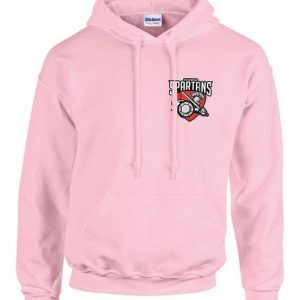 Pink Spartans Hoodie - Small logo